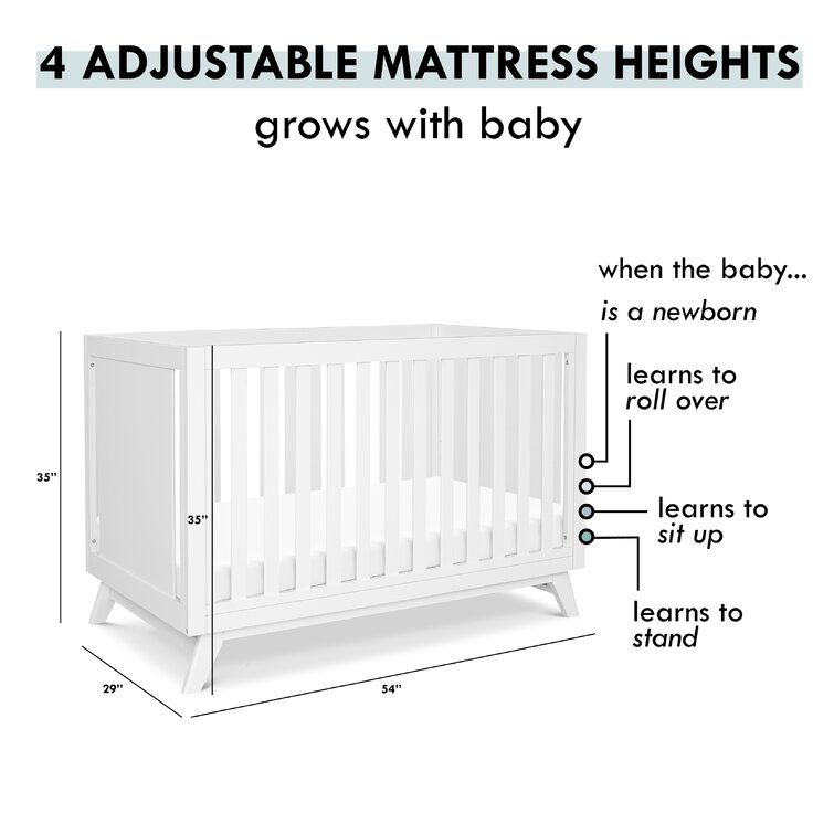 Baby crib adjustable mattress height online